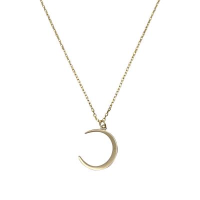 China FASHIONABLE Delicate 925 Sterling Silver Jewelry Crescent Moon Necklace Jewelry For Women for sale