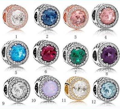 China Fashionable Pulsera mujer silver jewelry 925 custom charms with color stones for Pandora bracelet for sale