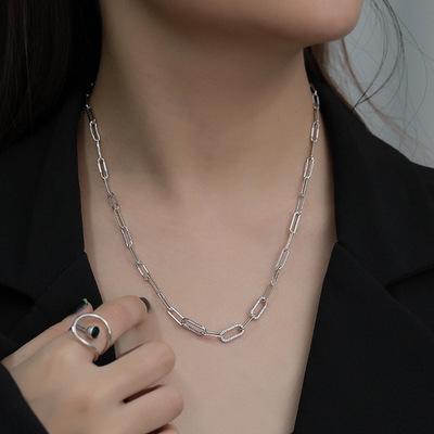 China CLASSIC on the chain 925 sterling silver punk bamboo chain hip hop stock punks for women girls for sale