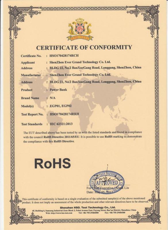 RoHS - Shenzhen Ever Grand Technology Co., Ltd.