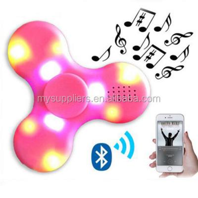 China Funny Toy Led Mini Speaker Music EDC Educational Hand Spinner For Autism Busy Person Toy for sale