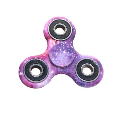 China Custom High Speed ​​Printing EDC Full Color Popular Colorful Spinners Stirring Person Hand Tri Spinners Educational Toy For Kids for sale