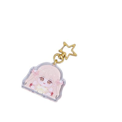 China Whole Promotion Gift Custom High Quality Cartoon Printed Acrylic Keychains Anime Charms for sale