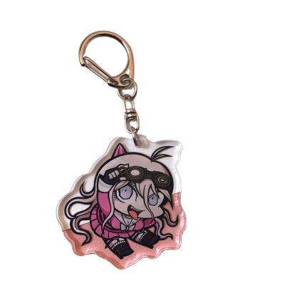 China Wholesale Custom Charm Manufacturer Plastic Bilateral Cute Anime Professional Cute Design Acrylic Key Chain for sale