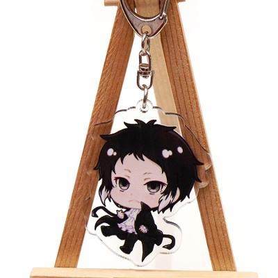 China Factory direct gift laser cut transparent Anime acrylic key chain charms for sale