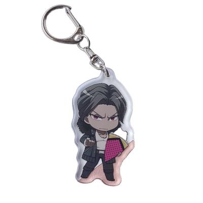 China Promotional Gifts Customized Creative Personalized Acrylic Shaker Charms Keychains for sale