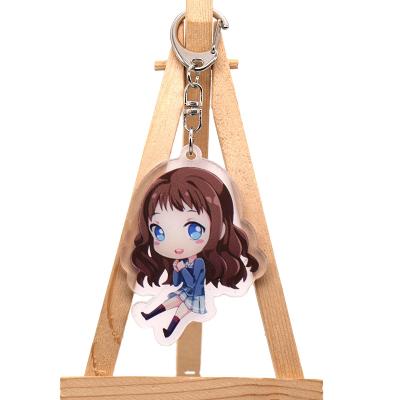 China Various Anime Factory Sale Anime Key Chain Clear Acrylic Printing Charm for sale