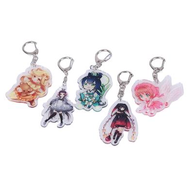 China Promotion Gift Custom Transparent Acrylic Creative Charms For Anime Acrylic Keychains for sale