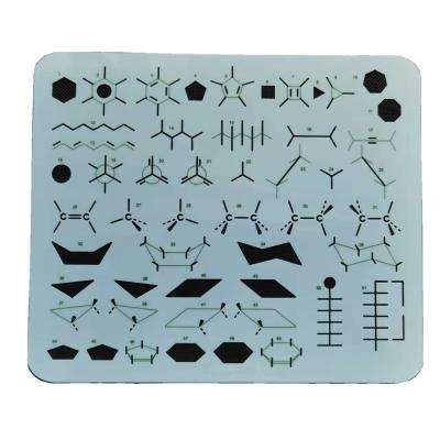 China Custom Organic Chemistry Stencil Drawing Template Printing Template for sale