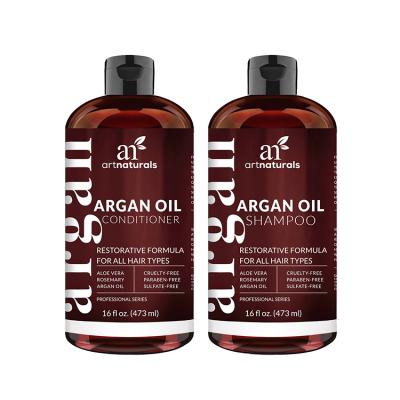 China Wholesale Private Label Anti-itching Morocco Oil Organic Shampoo And Conditioner Set for sale