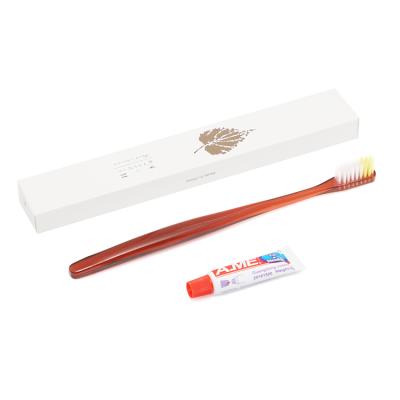 China Five Star Hotel Disposable Hotel Toothbrush Set Hotel Toothpaste and Toothbrush for sale