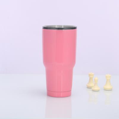 China Amazon Sustainable Hot Selling Red-Pink Blue Green Tumbler With Lids And Straws Insulated Coffee Cup Water Cup Car Mug for sale