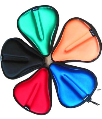 China Custom Color Goods Sale Bicycle Seat Cover Soft Wide Saddle Cover Custom Made Bike Seat Cover for sale