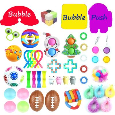 China Pressure Relieve Amazon Newly Toy Parent-child Toys Silicone Sensory Thrust Fidget Toys Educational Pack With Big Size Stress Balls for sale