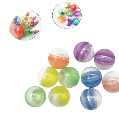 China Funny Egg Capsule 50mm Kids Toys Capsule Egg Shell Rainbow Color Vending Machine Plastic Empty Egg Capsule Toy for sale