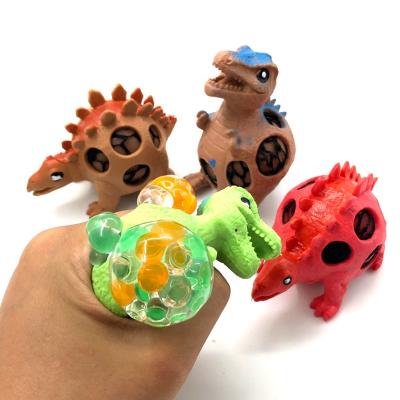 China TPR Dinosaur Grape Exhaling Balls Squeeze Squeeze Stress Ball Squishy Person Toys Mesh Squishy Ball Squishies Yiwu Factory Wholesale for sale