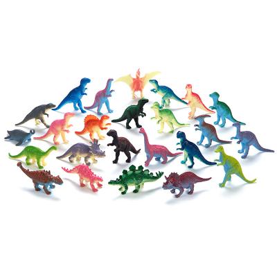 China Gift 24 Pcs Dinosaurs Realistic Looking Figures Toy Set Triceratops Early Education And Study Simulation Dino Toys for sale