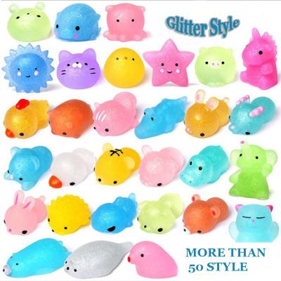 China Customizable TPR YIWU Factory Direct Selling Squishy Squishy Person Relaxing Toys Eco-Friendly TPR Mochi Christmas Squishy For New Year for sale