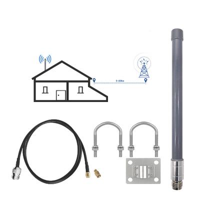 China 915MHZ/868MHZ 3dbi/5.8dBI/8dBI /10dBi/12dBi outdoor fiberglass lora waterproof omni antenna for sale