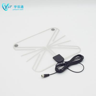 China Atsc HDTV Satellite Dish TV Antenna Amplifier Amplified Digital Outdoor HD 250*225mm for sale