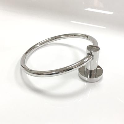 China Bathroom Accessories 304 Stainless Steel Modern Minimalist Hot-selling Towel Ring for sale