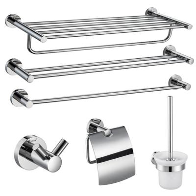 China Sustainable Inexpensive Bathroom Products 304 Stainless Steel Bathroom Accessories Set for sale