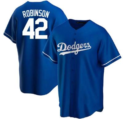 China Hot Sales Breathable Baseball Jersey Robinson 42 Stich Dodgers Unisex Wholesale Tank Tops for sale