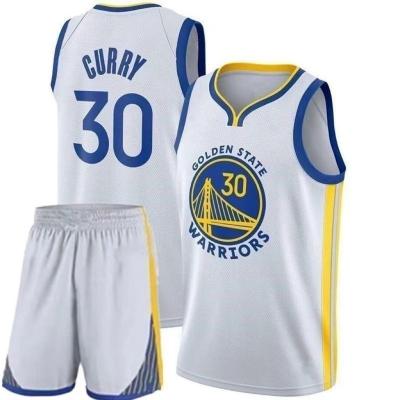 China Breathable In Running Top Quality Mens NBAING Basketball Tank Tops Embroidery Curry Klay Pool Warriors Tank Tops for sale