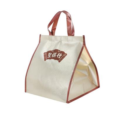 China Wholesale Fashionable Eco-friendly Nonwoven Cooler Waterproof PP Fruit Food Tote Bag for sale