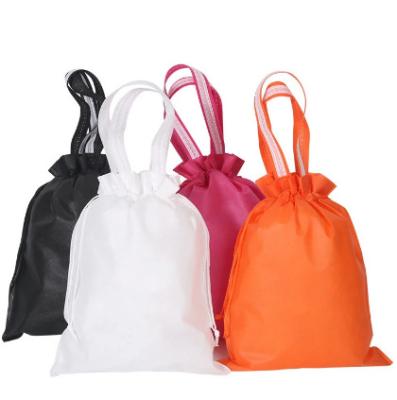 China Waterproof Recyclable Custom Small Nonwoven Drawstring Bag With Logo for sale