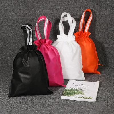 China Waterproof custom non woven fabric dust bag reusable eco friendly non woven storage pouch drawstring bag for sale