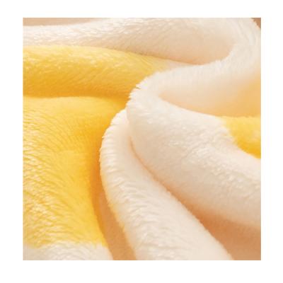 China Anti-static comfortable fabric anti-pilling polyester printed mango flannel baby blanket blanket for bedroom for sale