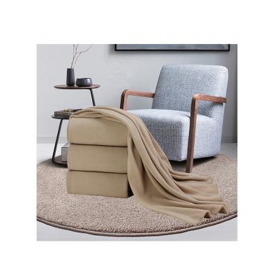 China Wholesale Anti-static Cheap Custom Soft Solid Color Polyester Fleece Blanket In Roll for sale