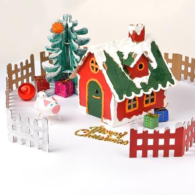 China Lovely Kindergarten Christmas Gift Cookie Home Decorations Children's Cottage Colorful Handmade Diy Package Material Glow Homemade Cottage for sale