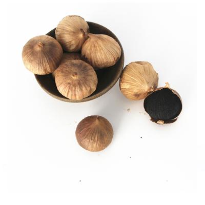 China High Quality Organic Fresh Black Garlic Snacks Fermented Single Solo Black Garlic for sale