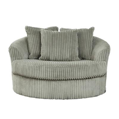 China The other high quality modern living room round sofa from Gray Corduroy Chaise Sofa Luxury. for sale