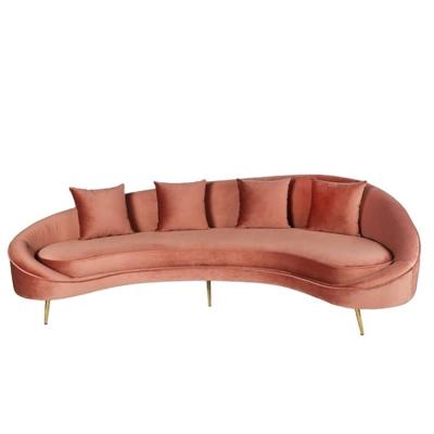 China New Design Curved High End Modern Living Room Curved Sofa Luxury Corner Sofa. for sale