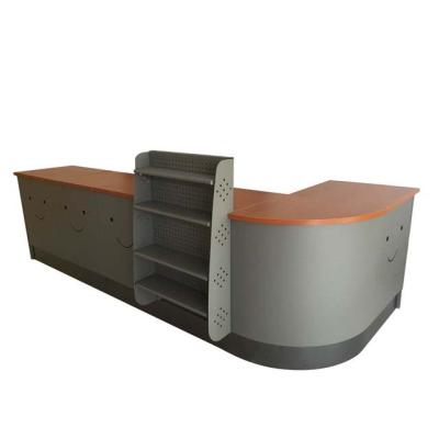 China Rustproof Checkout Counter Supermarket Checkout Counter Cashier Checkout Counter for sale