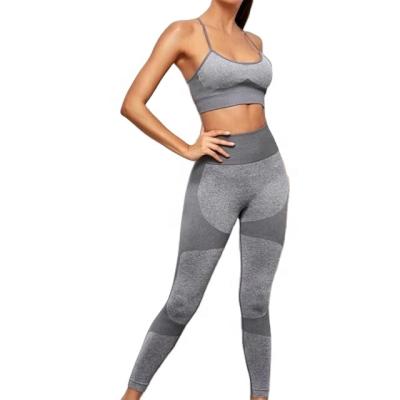 China 2020 Wholesale Breathable Women Sports Bra And Leggings Gym Fitness Sports Wear Custom Women Yoga Set for sale