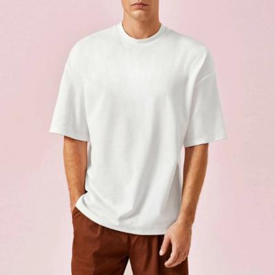 China Anti-Wrinkle 3/4 Long Sleeve Fashion T-shirt Mens Tee White Blank Men's Oversized T-Shirt for sale