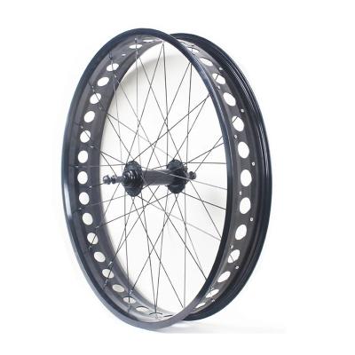 China Hot Sale 20/24/26*4.0 Mountain Bike Fat Bike Wheels Rims 36H 135/190mm MTB Bicycles Wheelset Ebike Accessories Bike Rim Hot Hollow Snow and Beach for sale