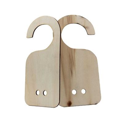 China DIY Europe wood painting set wooden door hanger handmade wooden sign hanger decoration door hangers for room for sale