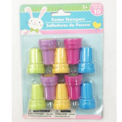 China Mini Toy Hot Sale High Quality Round Mini Educational DIY Toy Set Chinese Seal Ink Stamp for sale