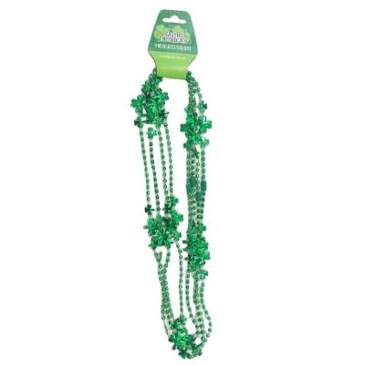 China Fashional China factory high precision green plastic irish st patricks day accessories festival pendant necklace for sale