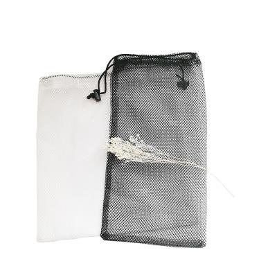 China Customized Welcome Eco - Friendly Mesh Bag Drawstring Lightweight Mesh Laundry Eco - Friendly Bags for sale