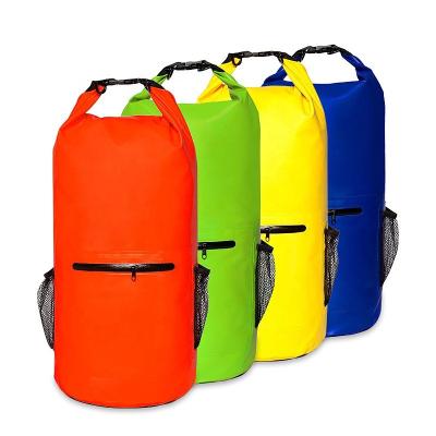 China Premium waterproof dry bag rucksack waterproof backpack with zipper and Mesh Bottle Pocket waterproof dry bag diving drybag for sale