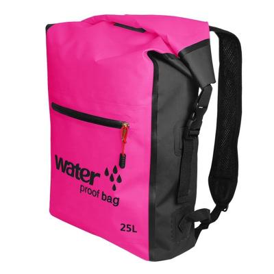 China Waterproof Dry Bags For Waterproof Beach Kayaking Sandproof Backpack 25L Floating Outdoor Bag Used For Swimming Surfing Boating Fishing for sale