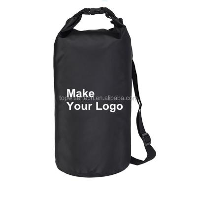 China Custom Waterproof 25L Drybags 500D PVC Tarpaulin Waterproof Dry Bag Backpack With Your Custom Logo Hunting For Swimming Drifting Fishing for sale