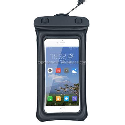 China Sandproof Waterproof Dustproof Inflatable Plastic Cell Phone Case / For All 5.5 Inch Cell Phone Waterproof Bag for sale