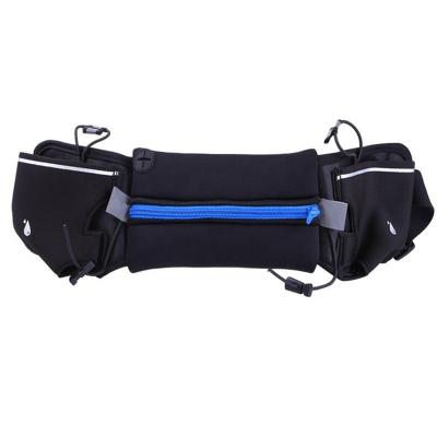 China Good Quality Women Men Running Water Proof Outdoor Sports Bag Increasing Waist Bag Belt With Water Bottle Pouch Multifunctional Running Bag 4 Colors for sale